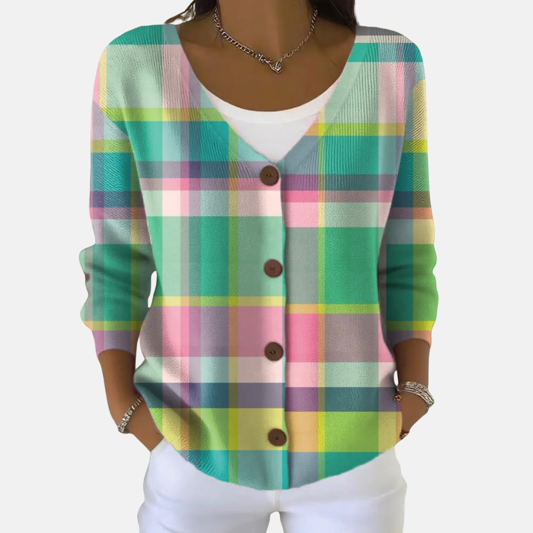 Carmen | Patterned Button Cardigan