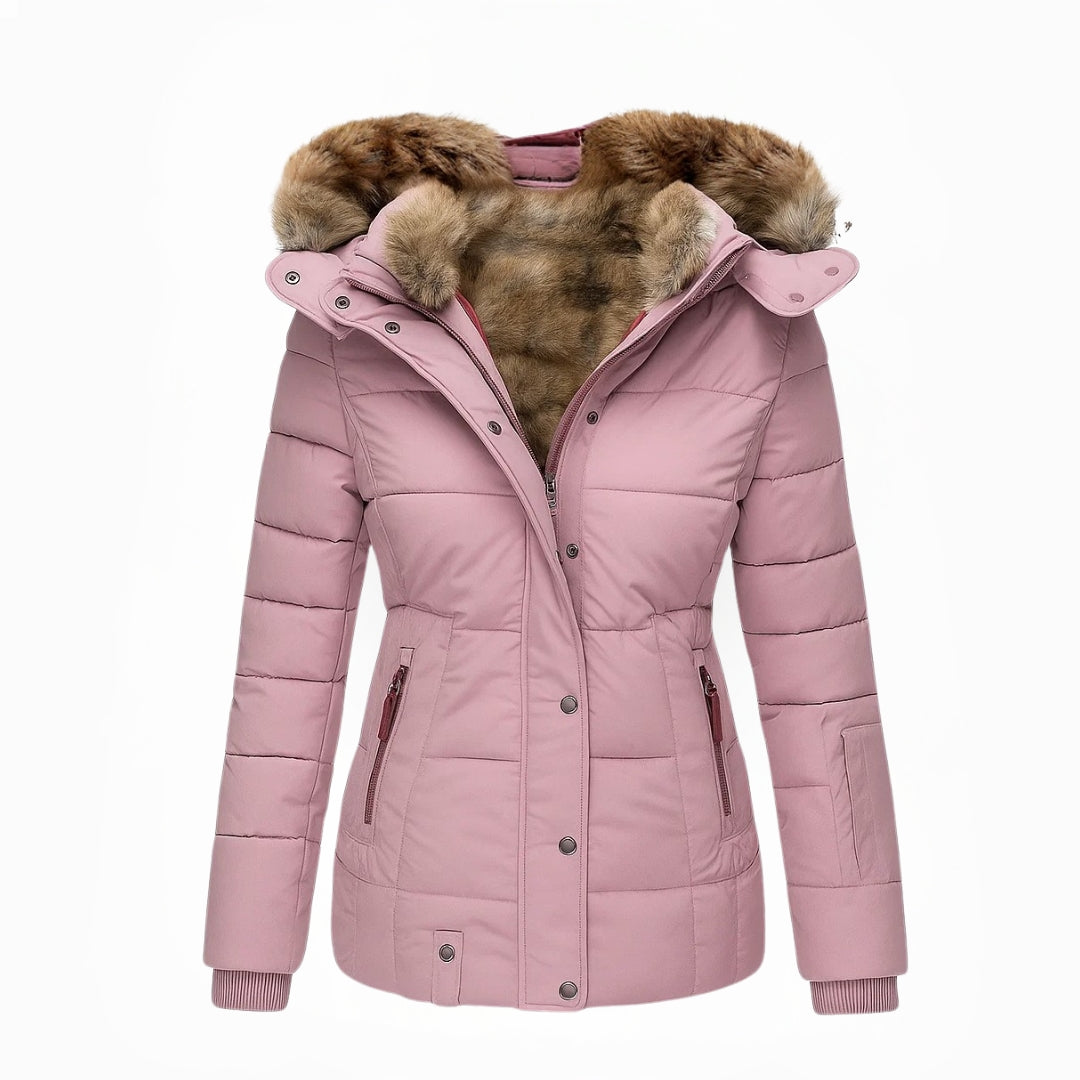 Candice | Detachable Fur Hooded Winter Jacket