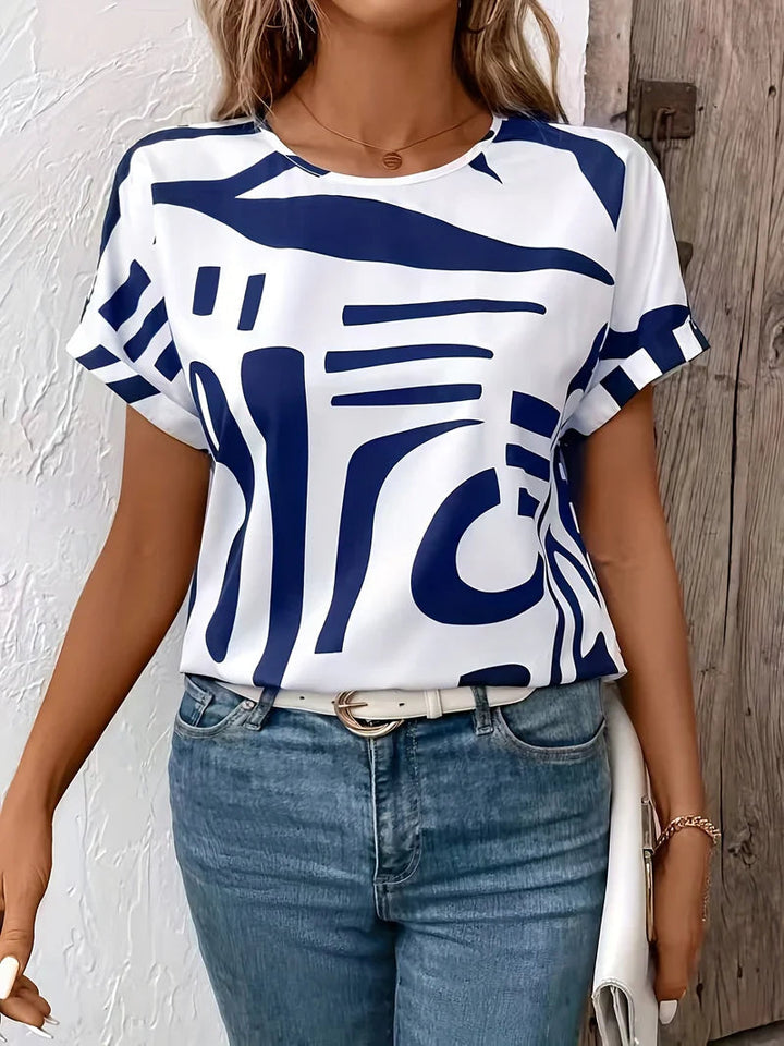 Hazel™ | Bold Abstract Blouse