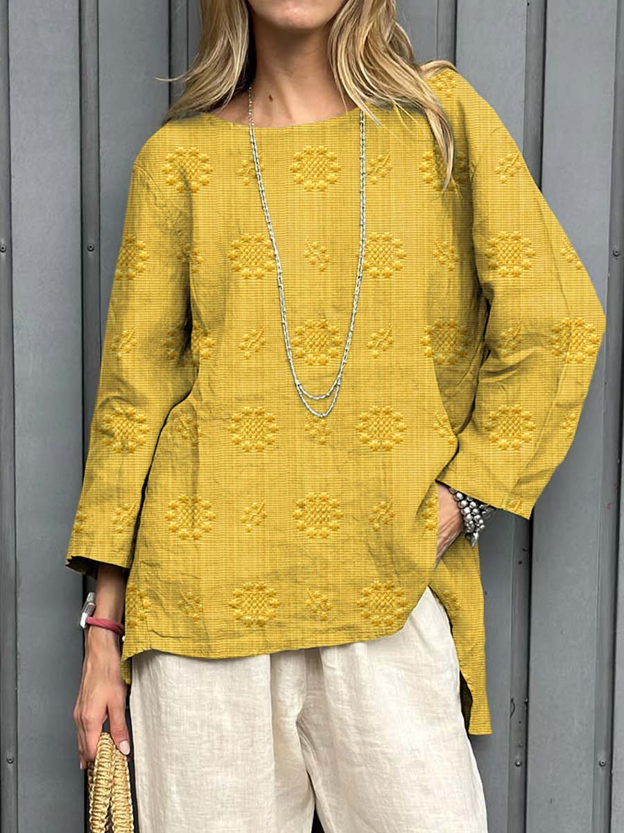 Lena | Embroidered Long Sleeve Top