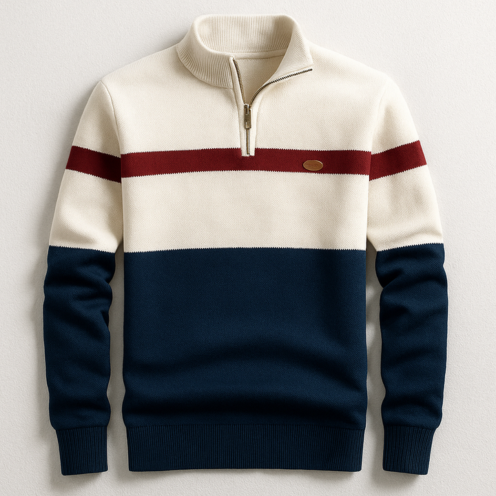 Anthony | Colorblock Zip Pullover