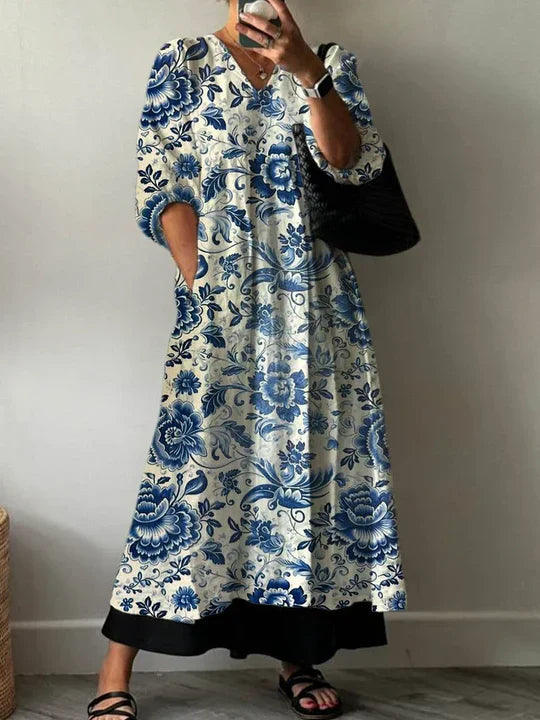 Jane | Elegant Printed Dress