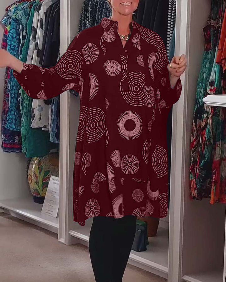 Caitlin | Printed Tunic Dress