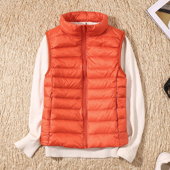 Deborah™ | Lightweight Down Vest with Pleated Design