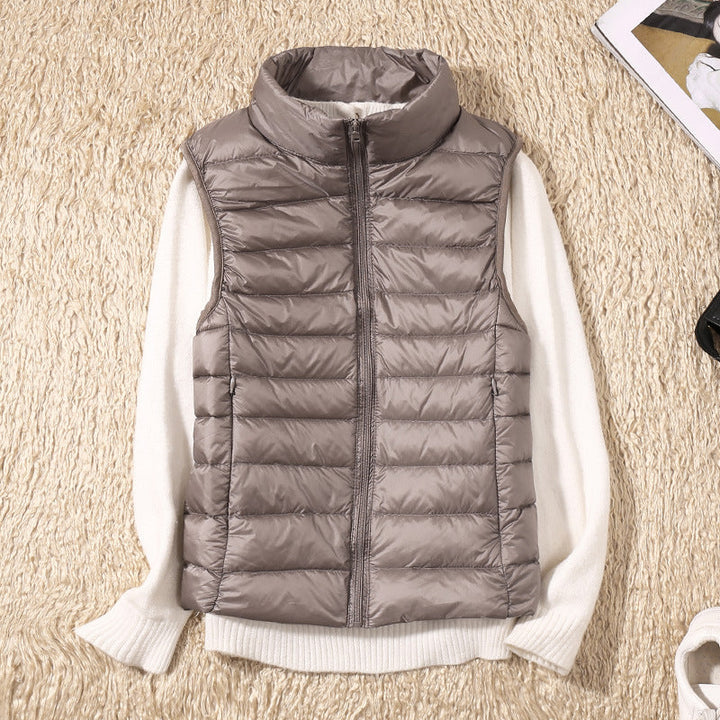 Deborah™ | Lightweight Down Vest with Pleated Design