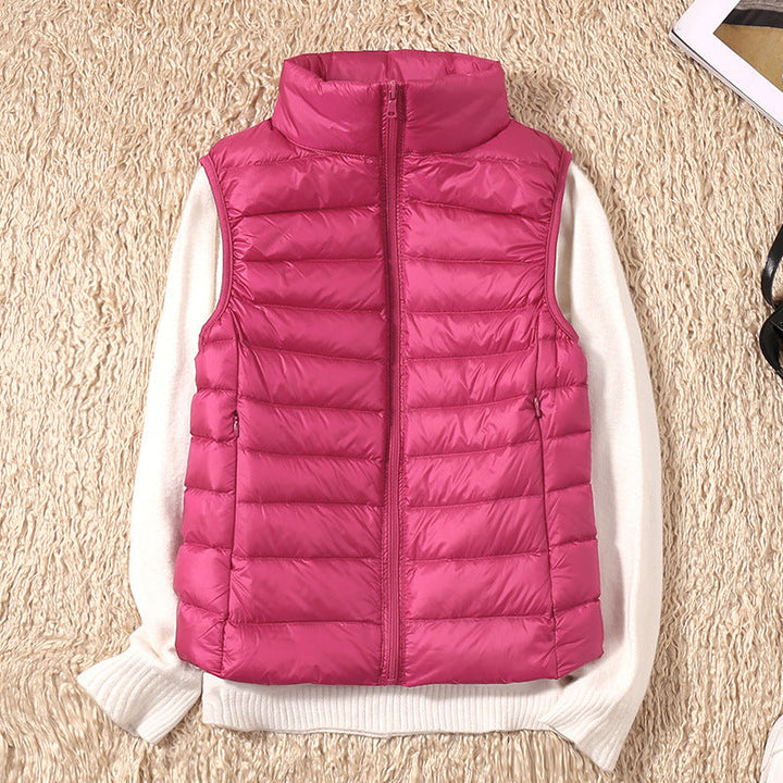 Deborah™ | Lightweight Down Vest with Pleated Design