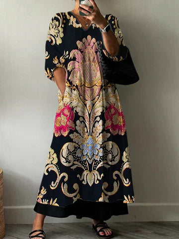Octavia | Elegant Printed Dress