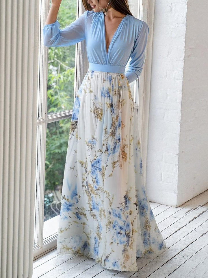 Madeline™ | Flowing floral chiffon maxi dress