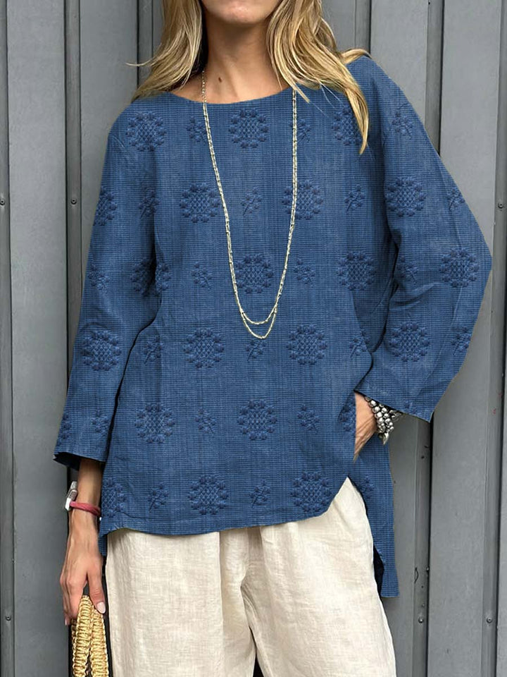 Lena | Embroidered Long Sleeve Top