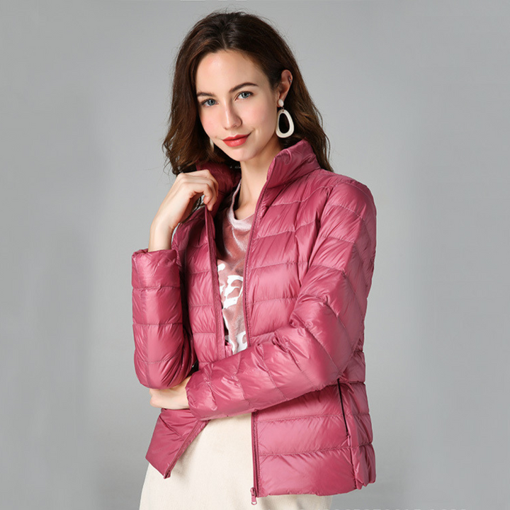 Charlotte™ | Ultralight Down Jacket with Sophisticated Pleats