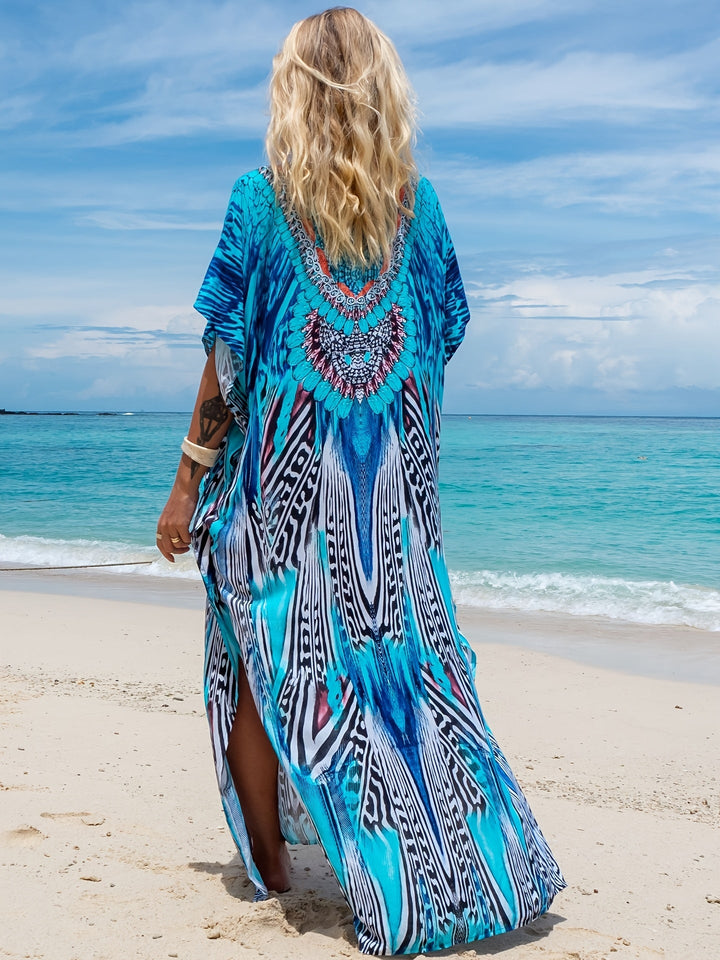 Viola™ | Coastal Breeze Kaftan Dress