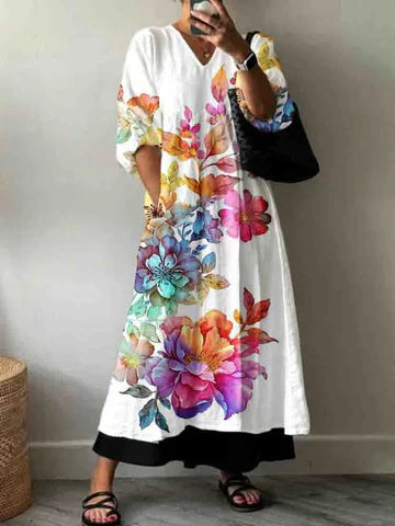 Samantha | Elegant Printed Dress