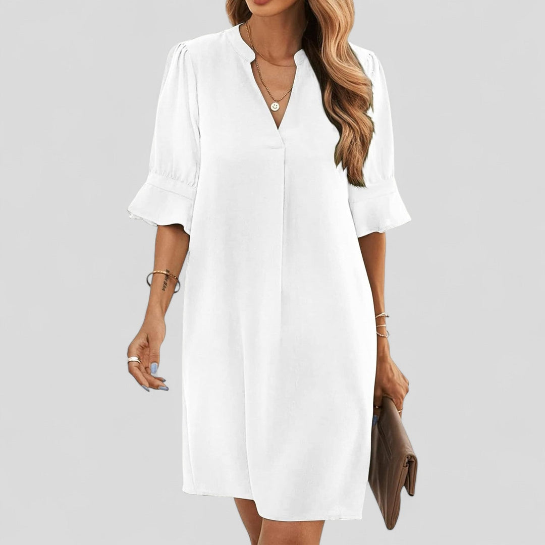 Ruth™ | Elegant Everyday V-Neck Dress
