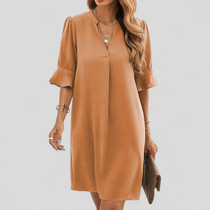 Ruth™ | Elegant Everyday V-Neck Dress