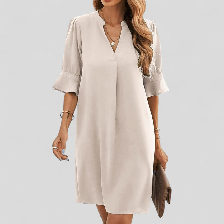 Ruth™ | Elegant Everyday V-Neck Dress