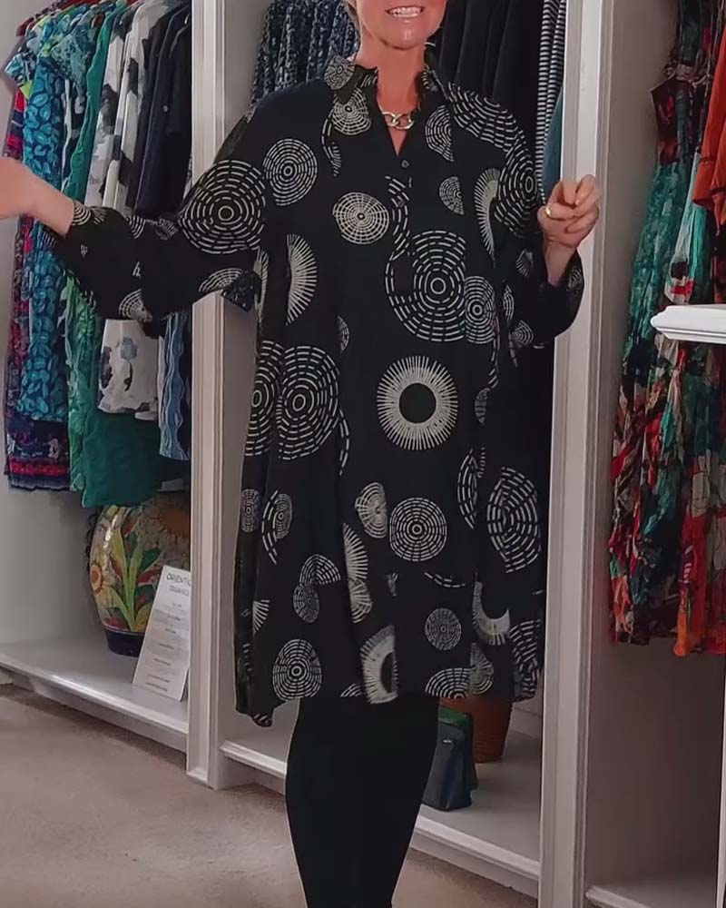 Caitlin | Printed Tunic Dress