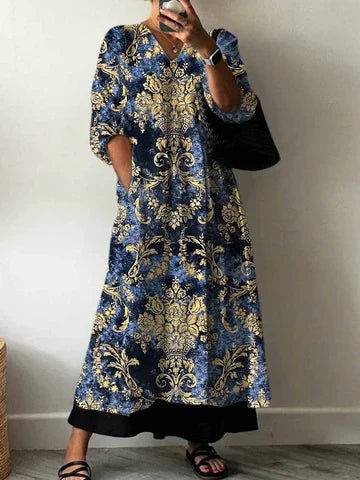 Paula | Elegant Printed Dress