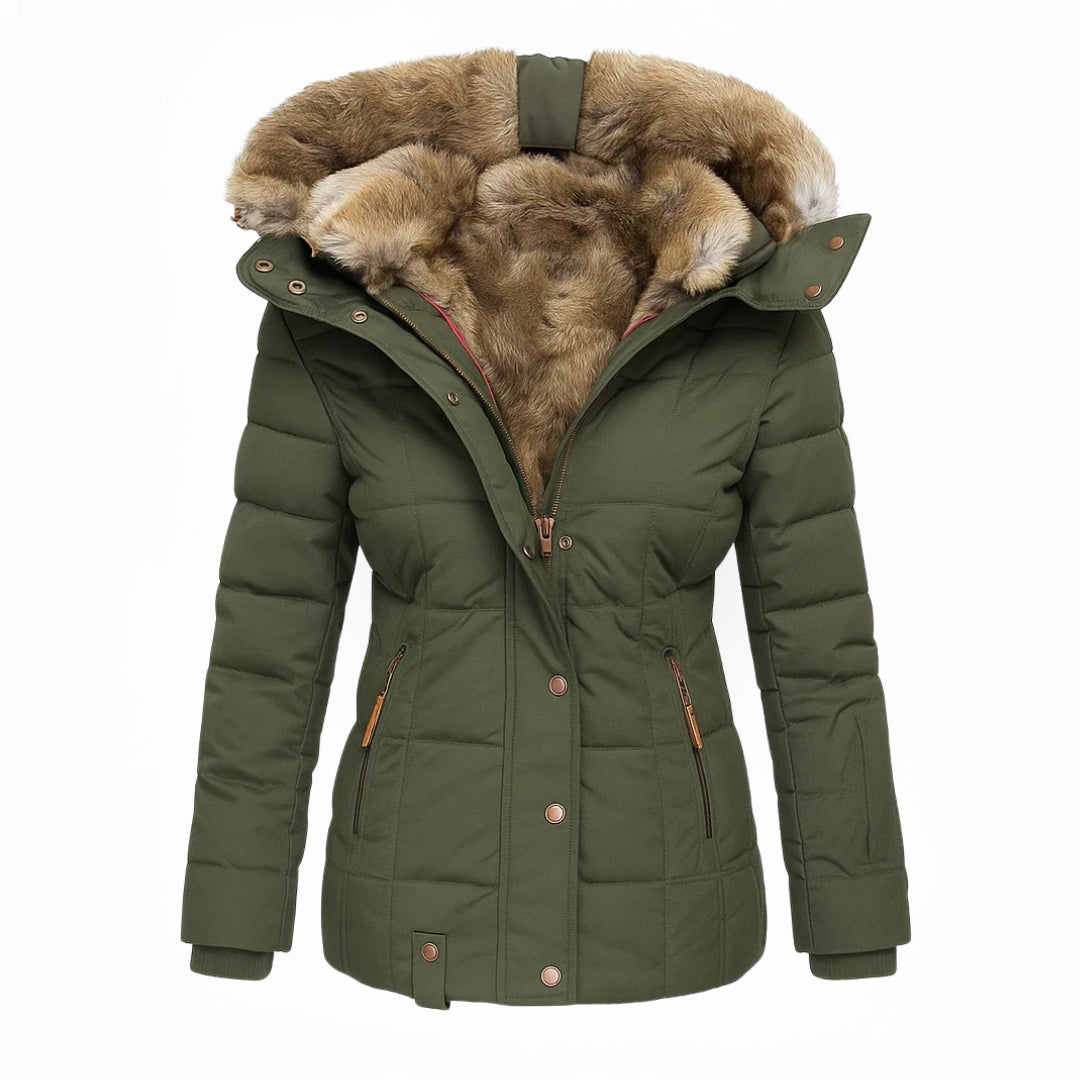 Candice | Detachable Fur Hooded Winter Jacket