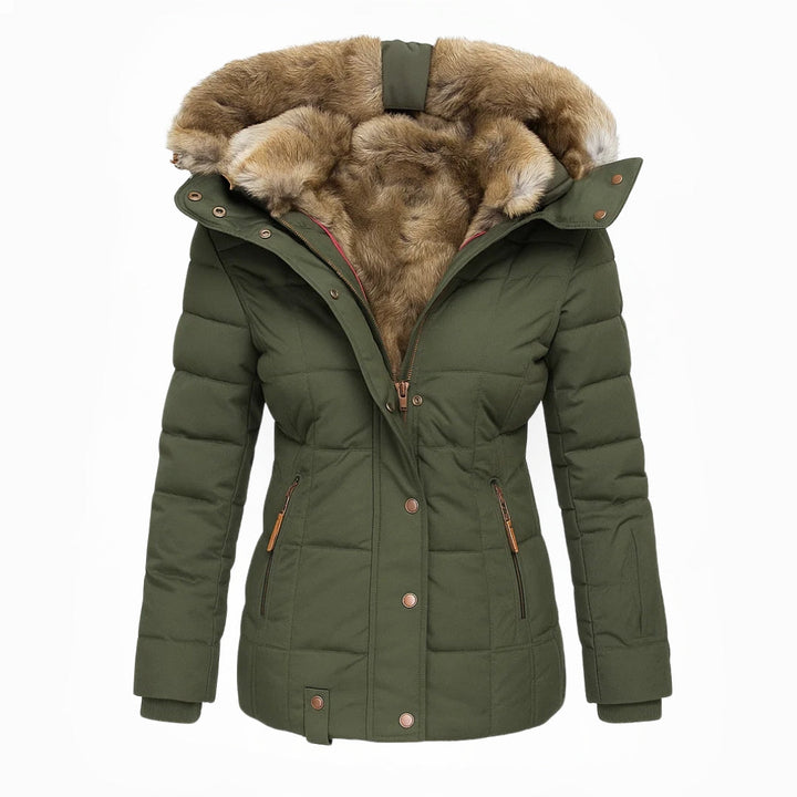 Candice | Detachable Fur Hooded Winter Jacket