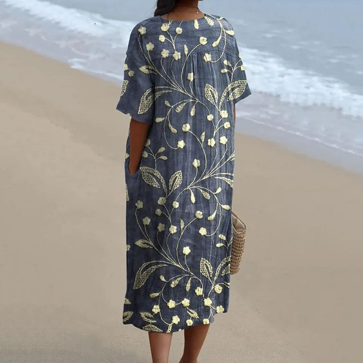 Penelope | Dress with vibrant floral pattern