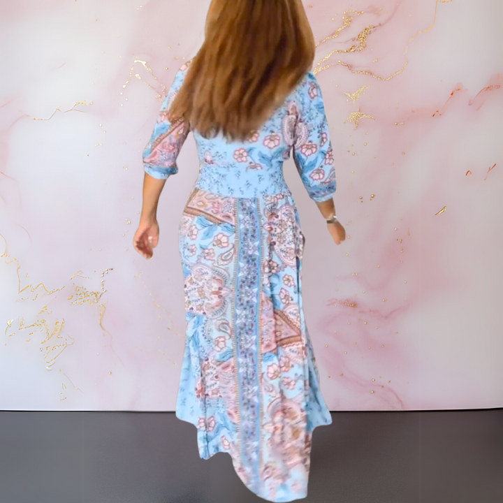 Natalie™ | Flowing V-Neck Maxi Dress