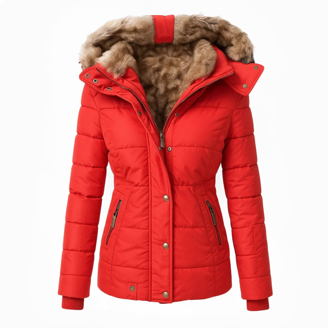 Candice | Detachable Fur Hooded Winter Jacket
