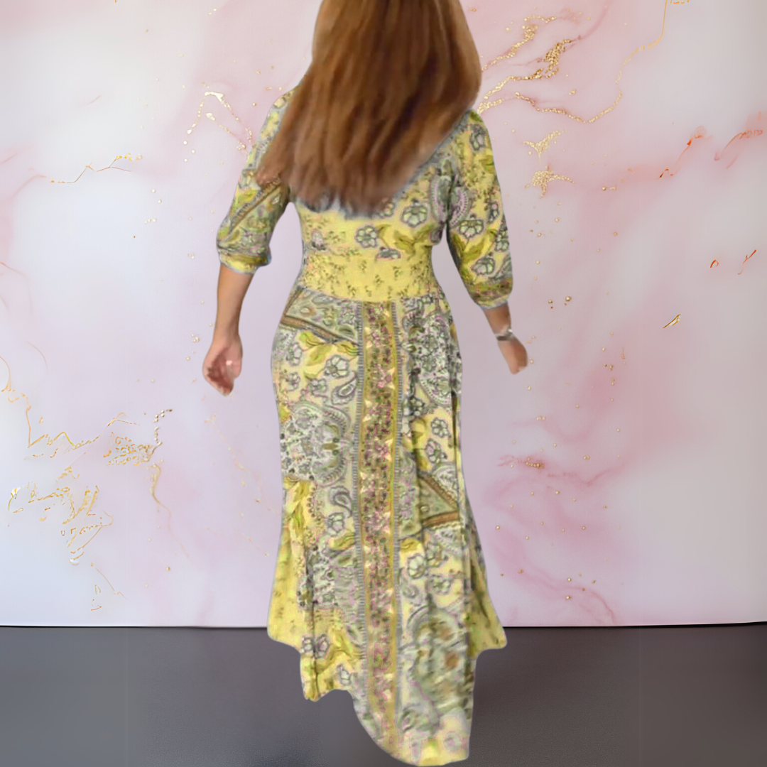Natalie™ | Flowing V-Neck Maxi Dress