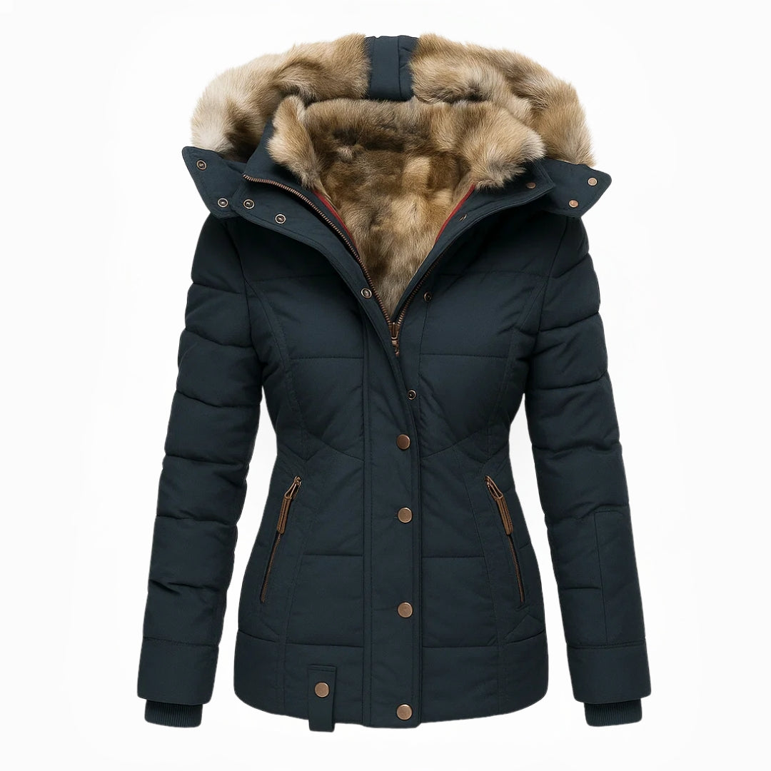 Candice | Detachable Fur Hooded Winter Jacket