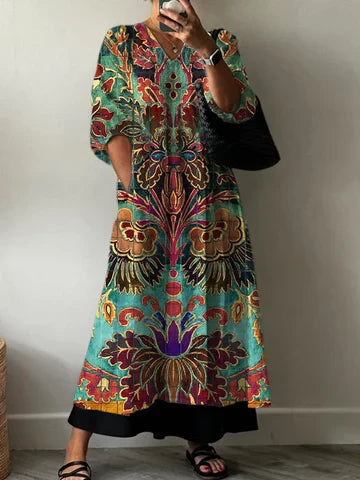 Lucille | Elegant Printed Dress