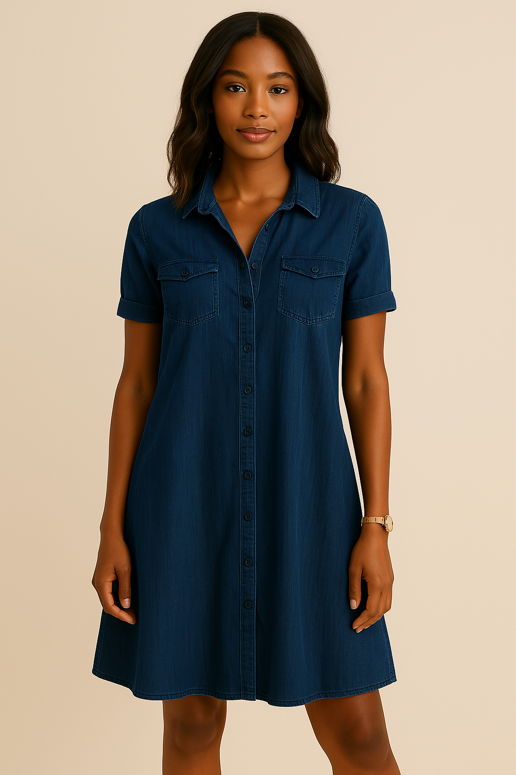 Ivy™ | Easy Fit Button Dress