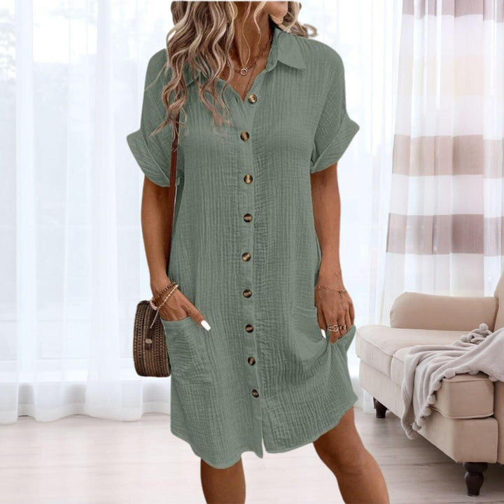 Kathleen | Button-Down Shirt Dress