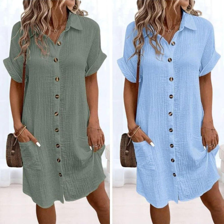 Kathleen | Button-Down Shirt Dress