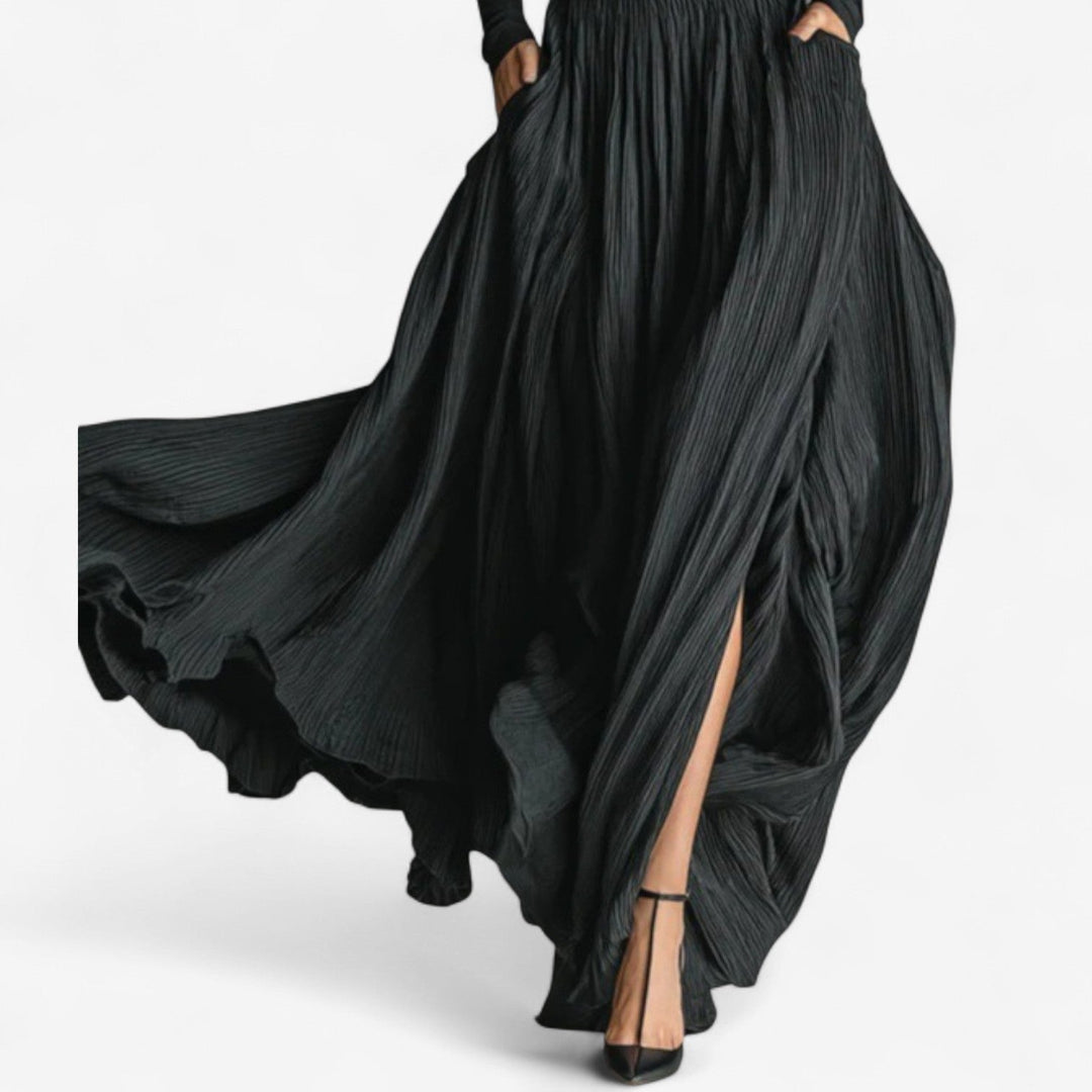Isabella | Elegant High-Neck Maxi Dress