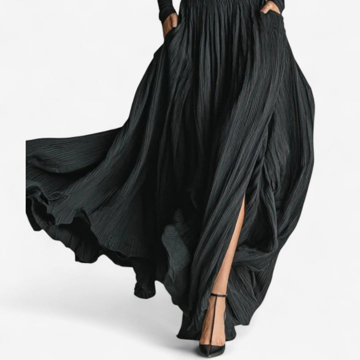 Isabella | Elegant High-Neck Maxi Dress
