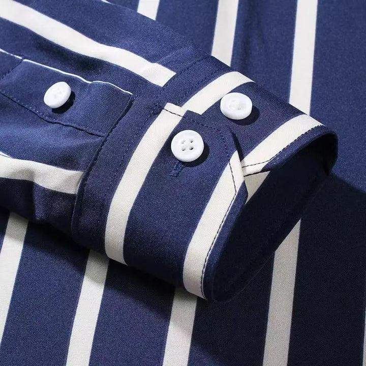 Ian | Classic Striped & Checkered Long Sleeve Shirt