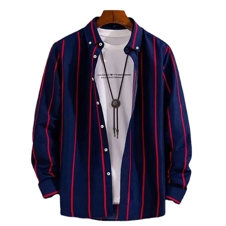 Ian | Classic Striped & Checkered Long Sleeve Shirt