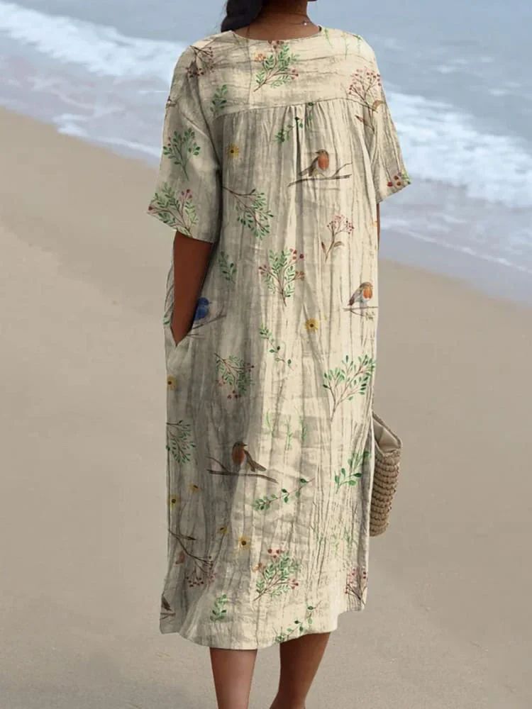 Stella | Dress with vibrant floral pattern