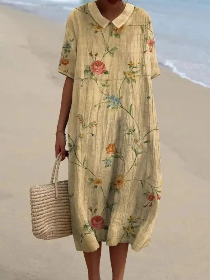 Lilian | Dress with vibrant floral pattern