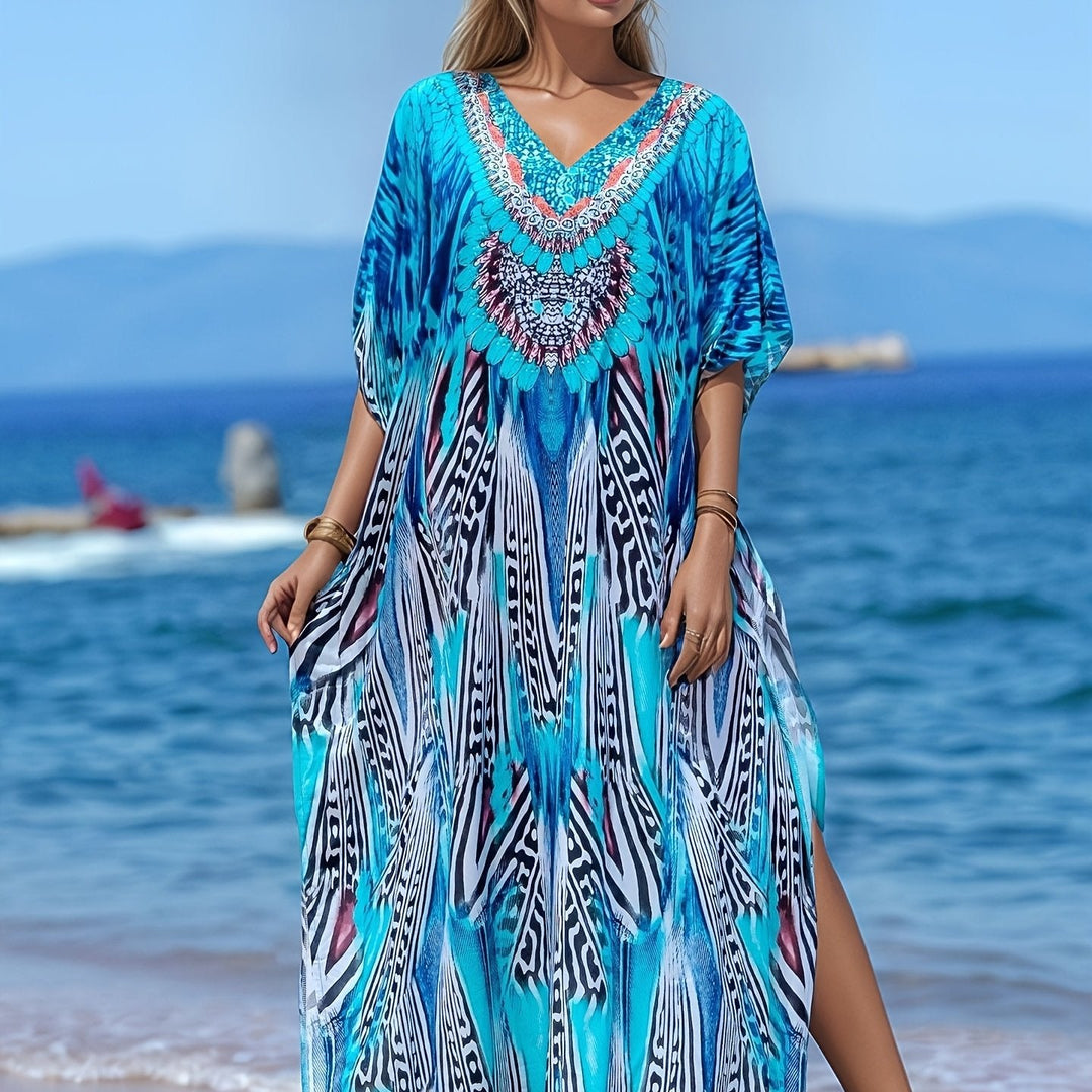 Viola™ | Coastal Breeze Kaftan Dress