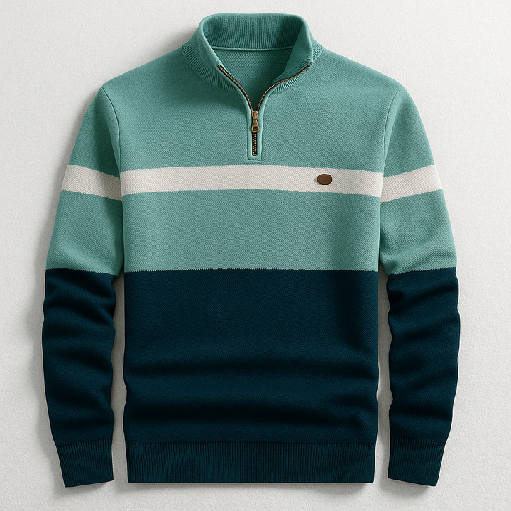 Anthony | Colorblock Zip Pullover