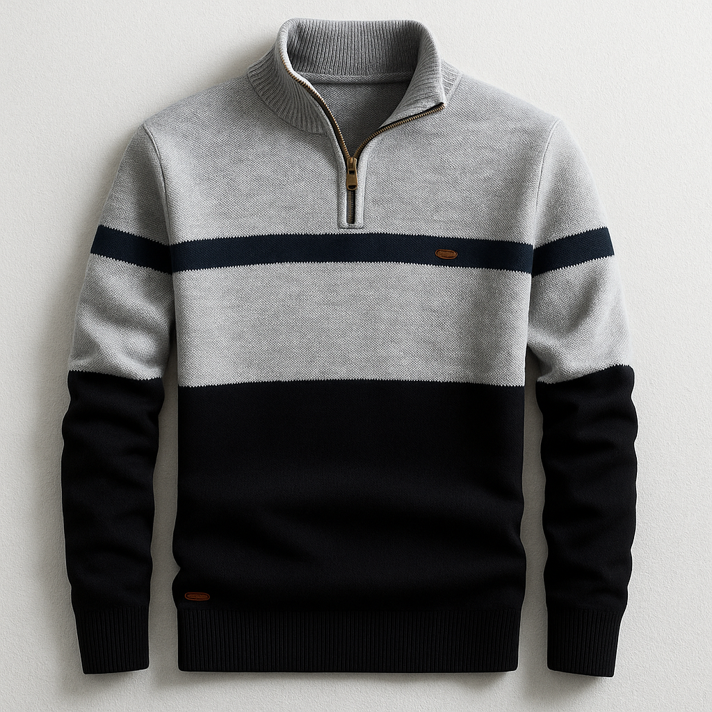 Anthony | Colorblock Zip Pullover