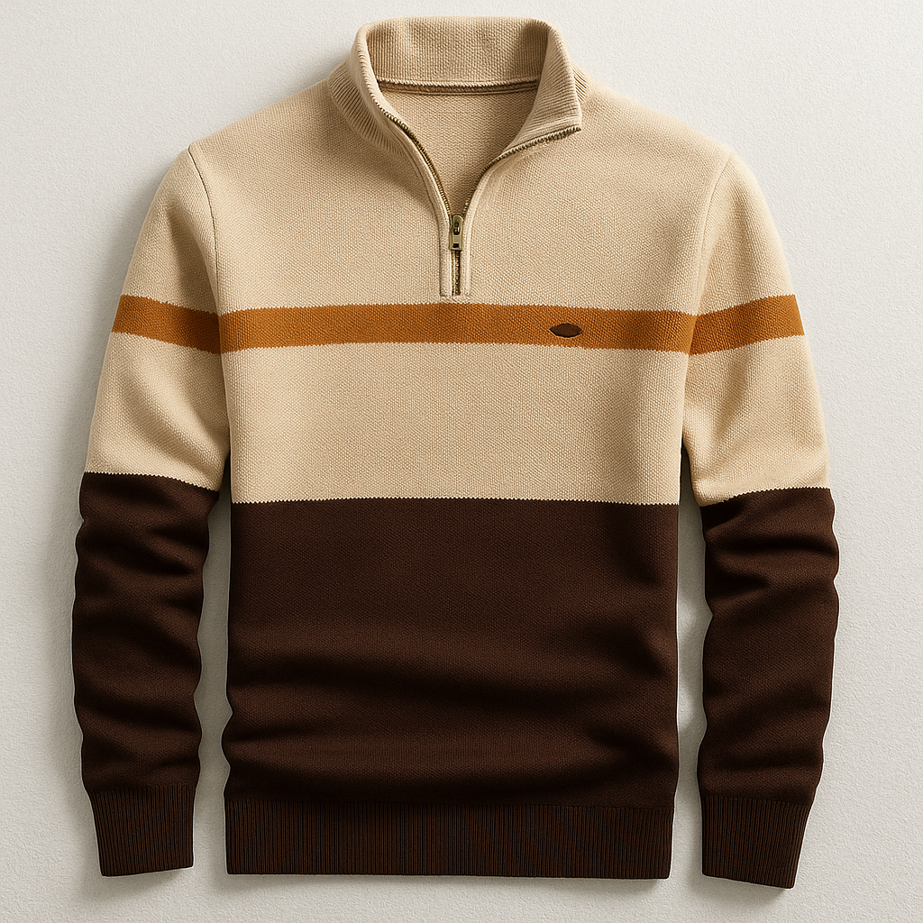Anthony | Colorblock Zip Pullover