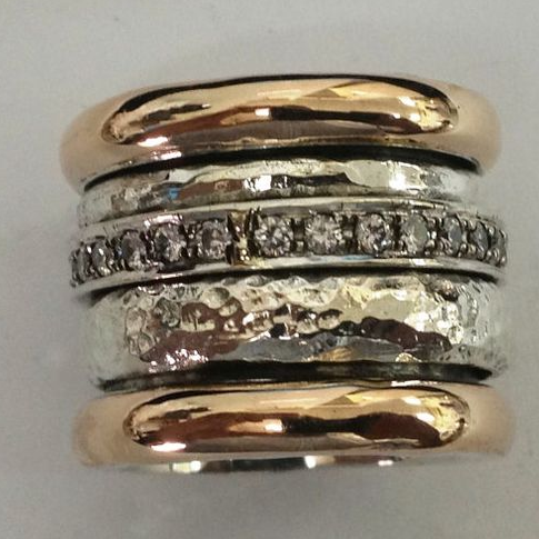 Selma | Thick Layered Vintage Gold Ring