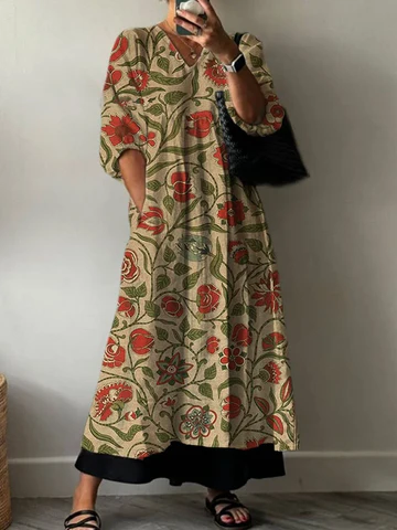 Nina | Elegant Printed Dress