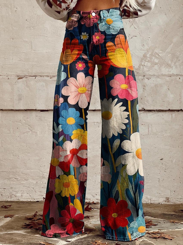 Jenny | Modern Floral Dress Trousers