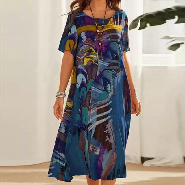 Hannah | Elegant Colorful Dress