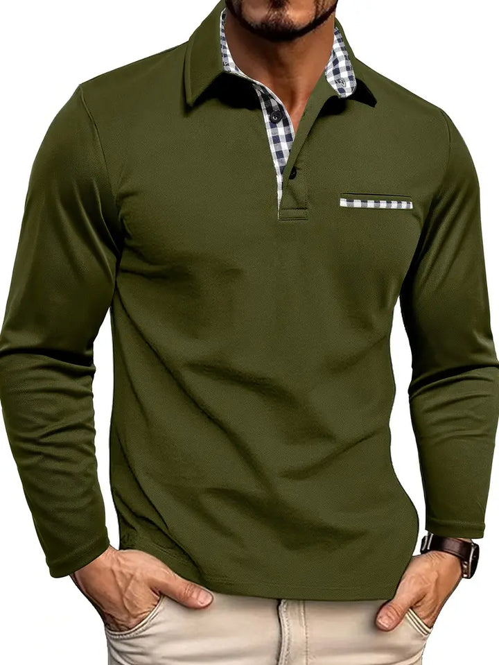 Conor | Long Sleeve Polo Shirt