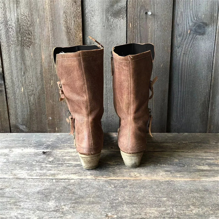 Lucia | Mid-Calf Zip Boots