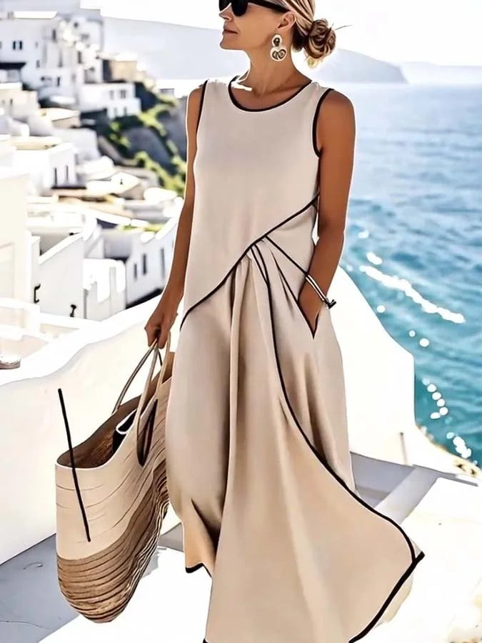 Melissa | Sleeveless Flowy Maxi Dress