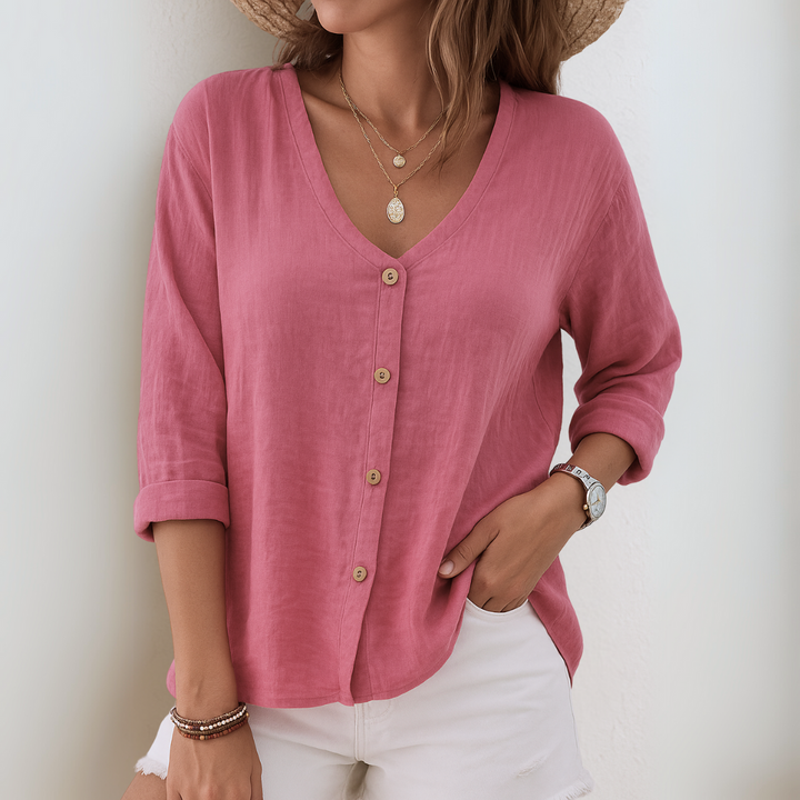 Bella™ | Effortless Button-Up Blouse